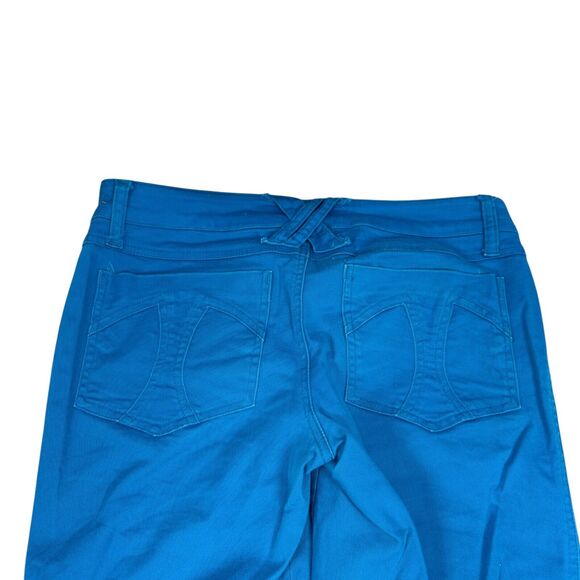 Tripp NYC Skull Pants Women’s 5 Blue Cotton Stretch Skinny Leg 5-Pockets - Picture 5 of 12